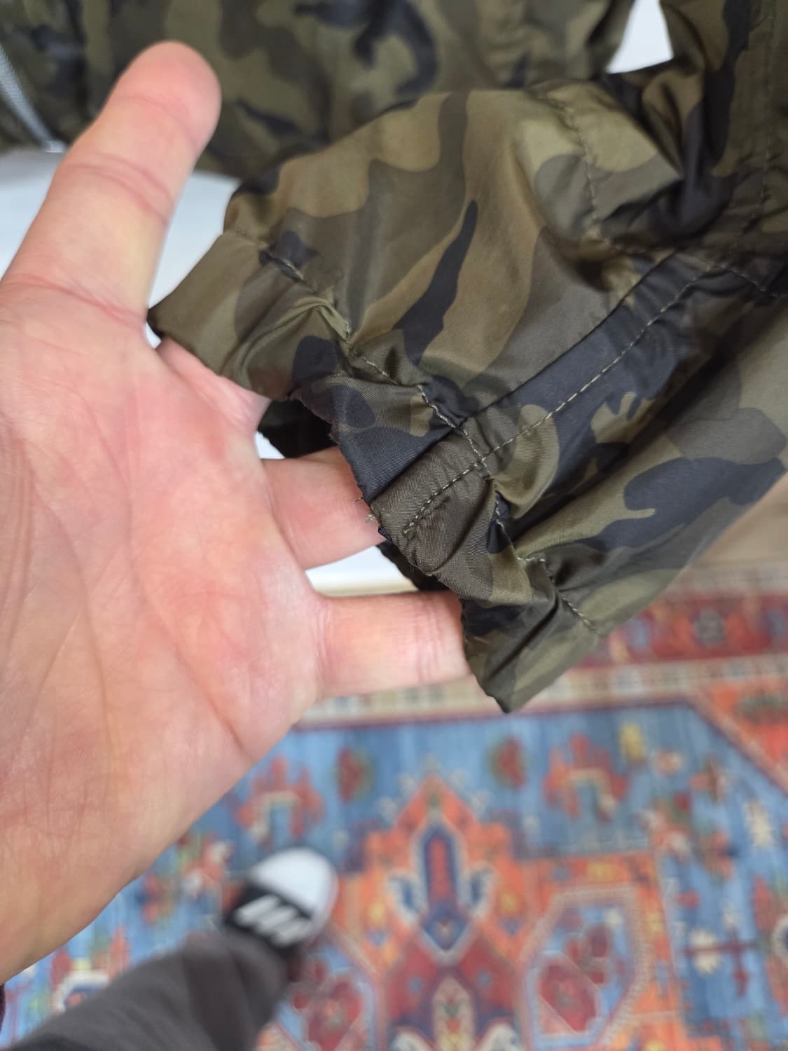 자라 경량 카모 바람막이 후드자켓 L 상품이미지6