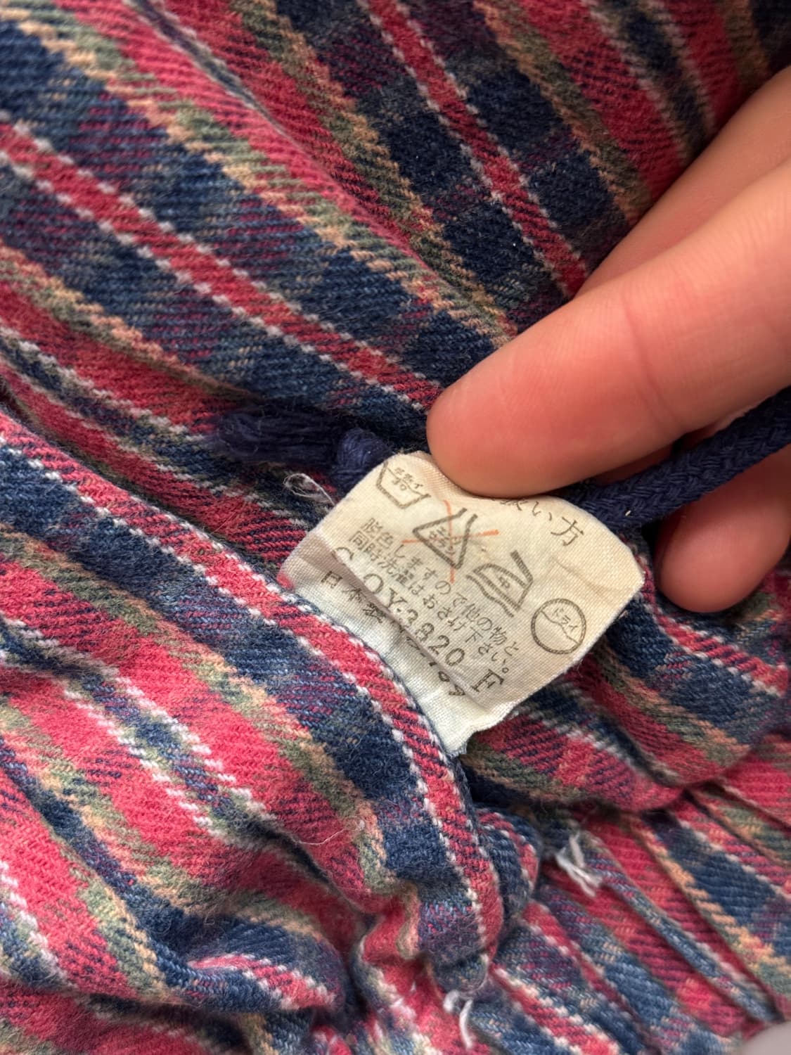 90s Japan Flannel Lined Denim Bomber Jac 상품이미지9