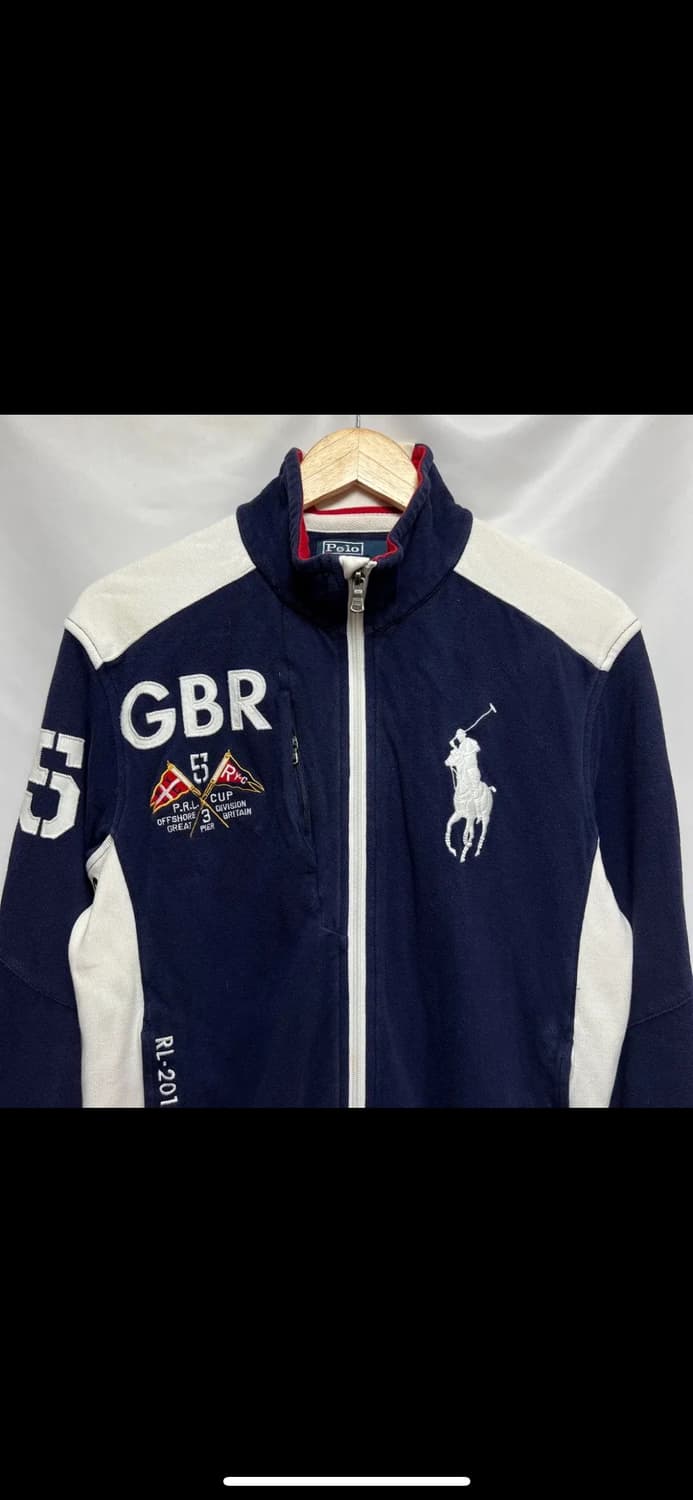 [정품/M] 폴로 랄프로렌 레이싱 빅포니 네이비 집업/자켓 상품이미지2