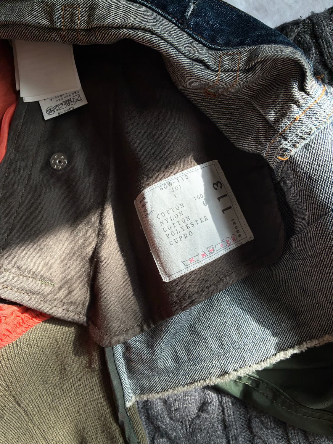 Sacai 데님 봄버 상품이미지3