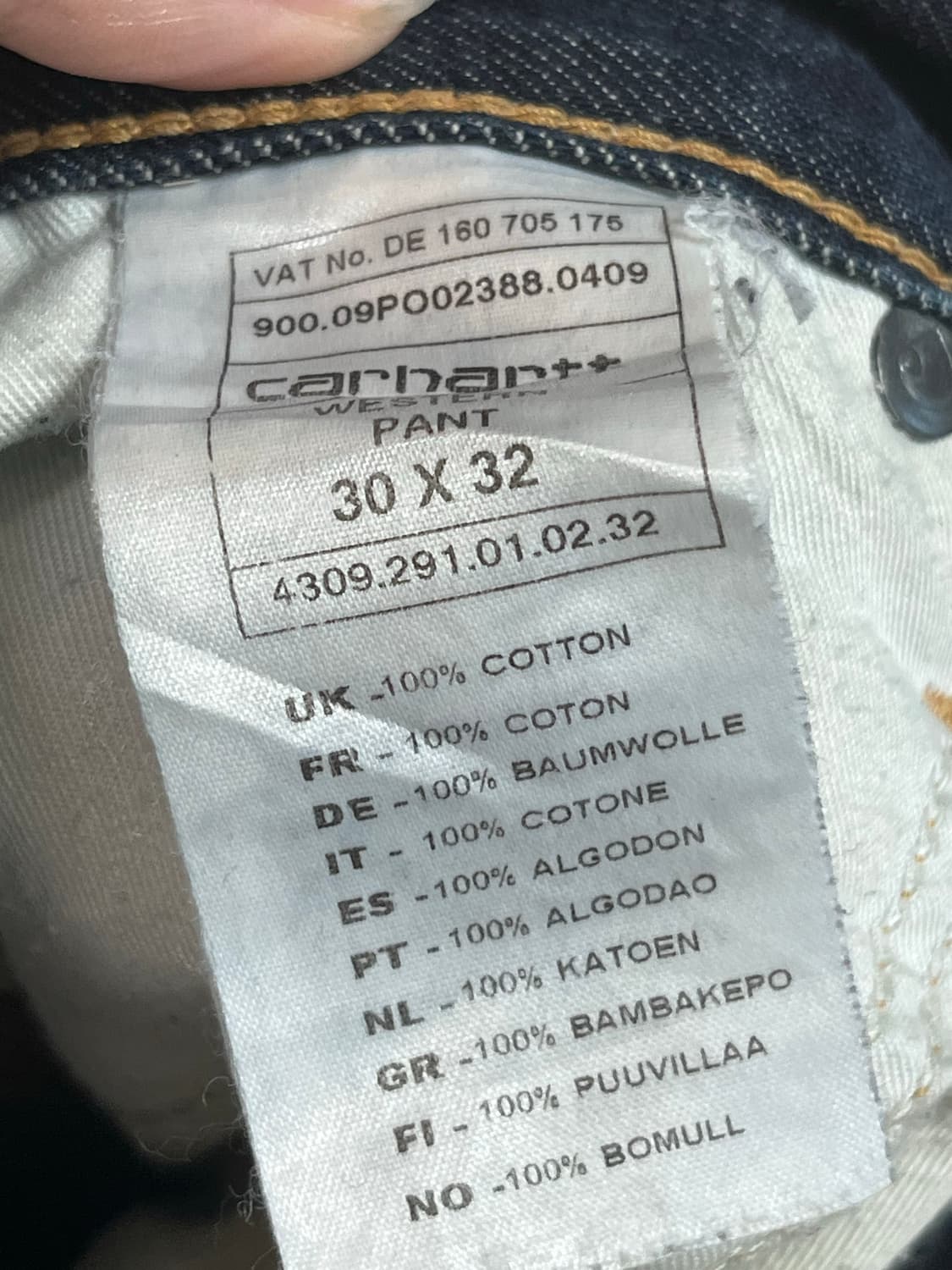 칼하트 데님팬츠 상품이미지5