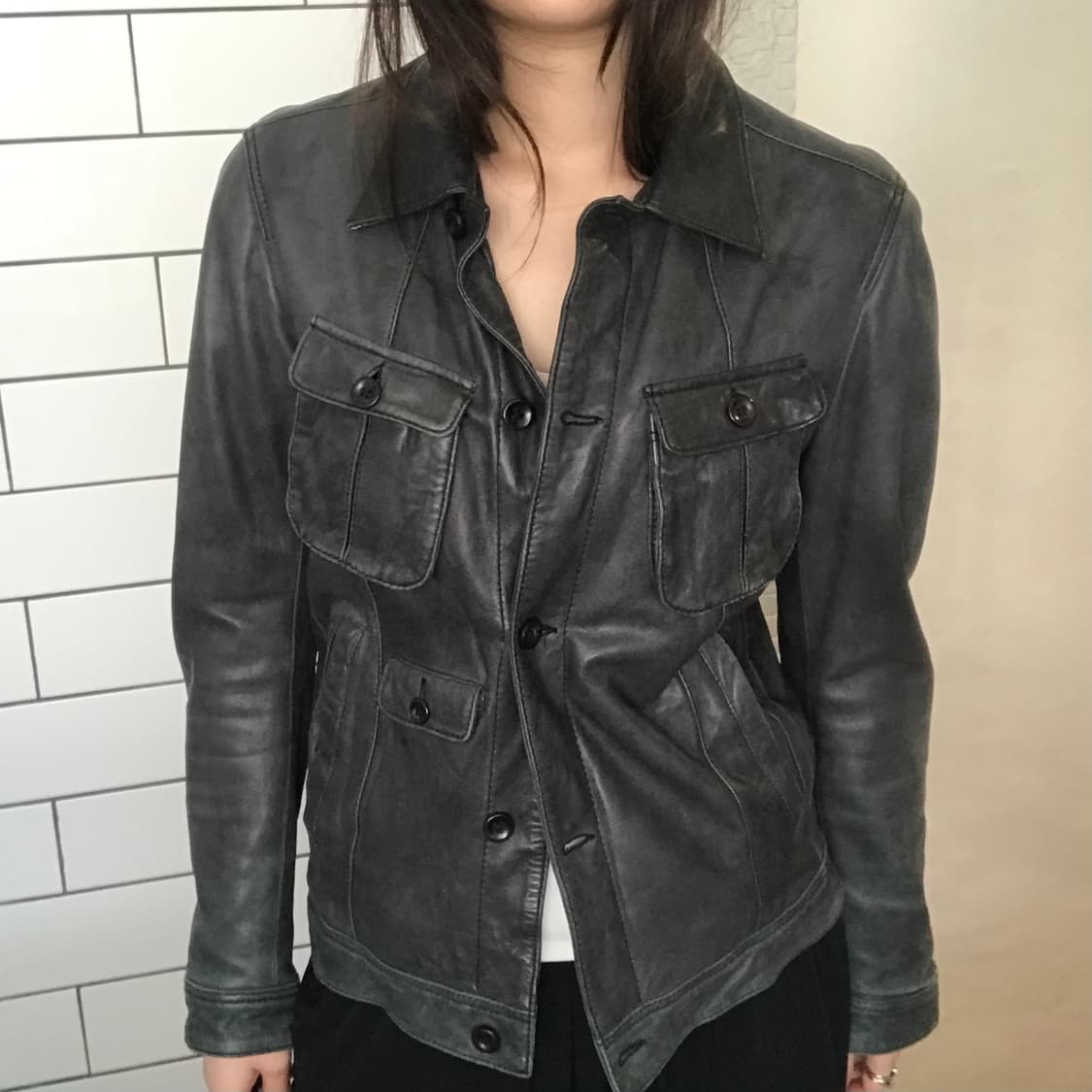 나노 유니버스 레더 자켓 상품이미지5