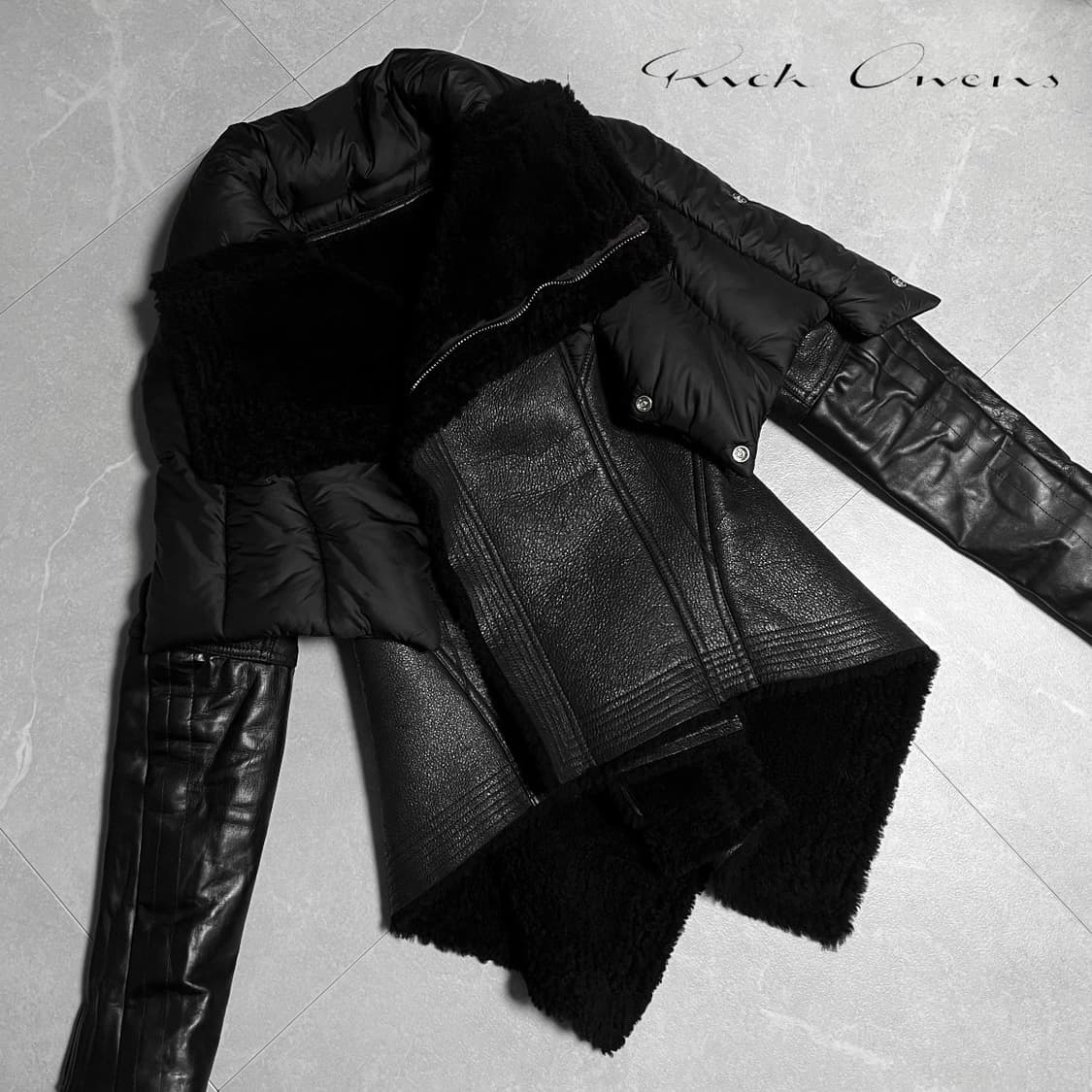 릭오웬스 나스카 시어링 하이넥 무스탕 40 상품이미지1