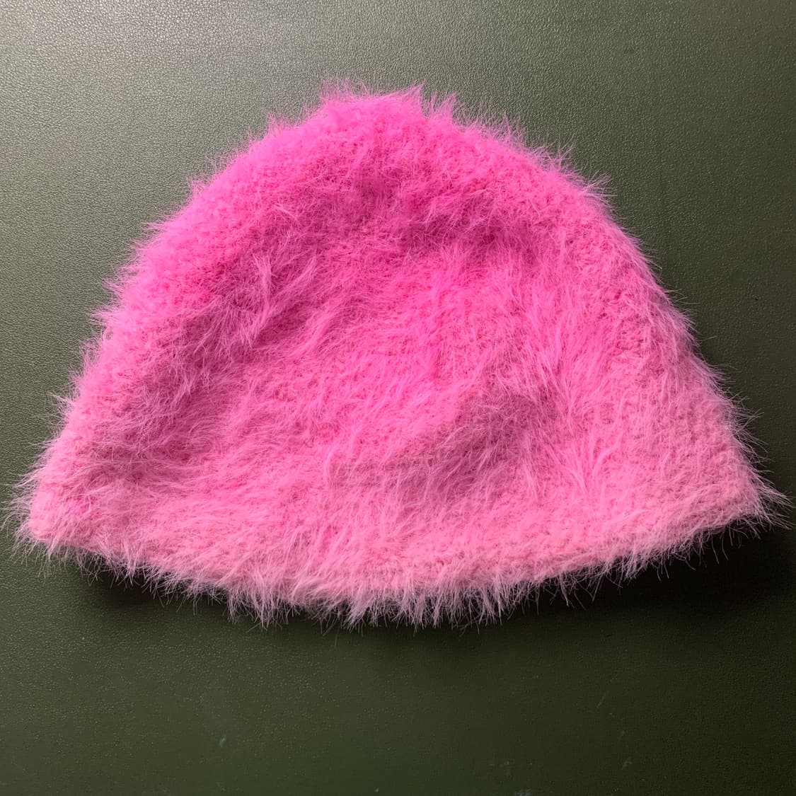 핸드메이드 뜨개질 모자 목도리 세트 복숭아 핑크 상품이미지1