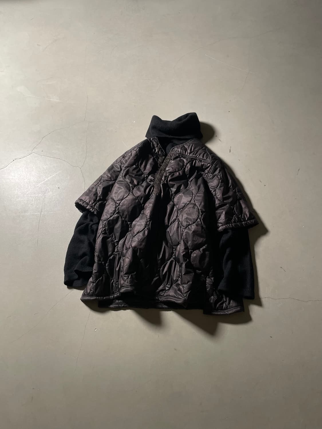 H•d Dining-Dyed Quilted Short Sleeve Top 상품이미지1