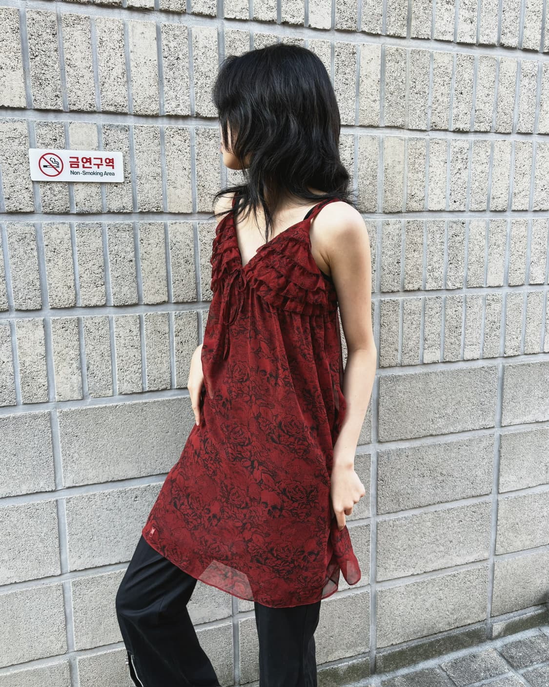 히스테릭 글래머 아카이브 패턴 슬리브리스 원피스 상품이미지5