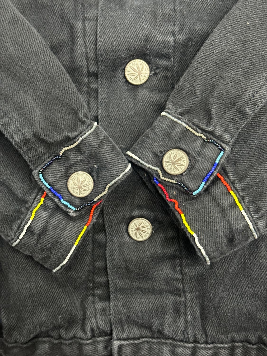 90s Custom Hemp Denim Jacket L 상품이미지5