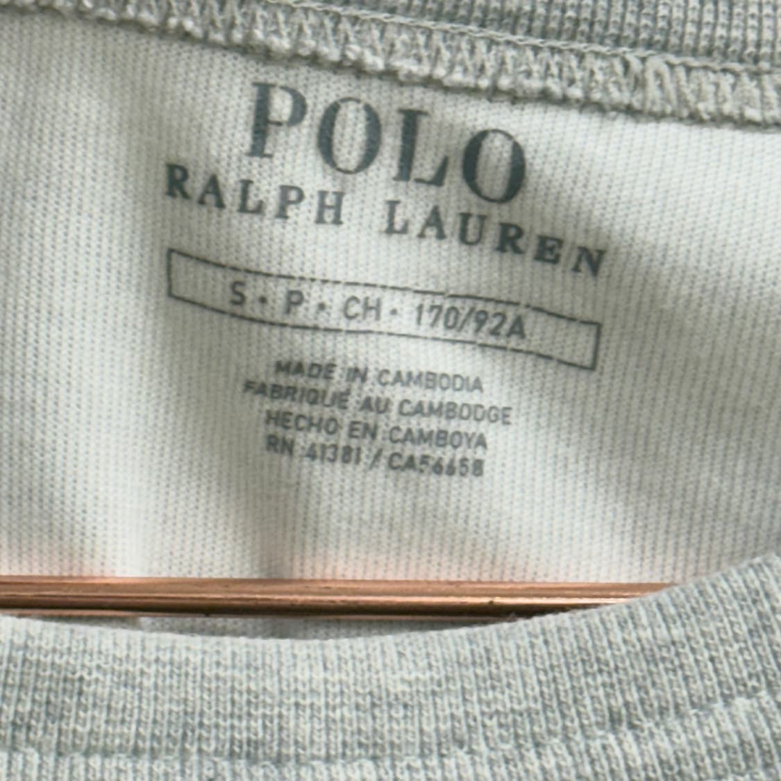 폴로 랄프로렌 오버핏 브이넥 맨투맨 (S) 상품이미지2