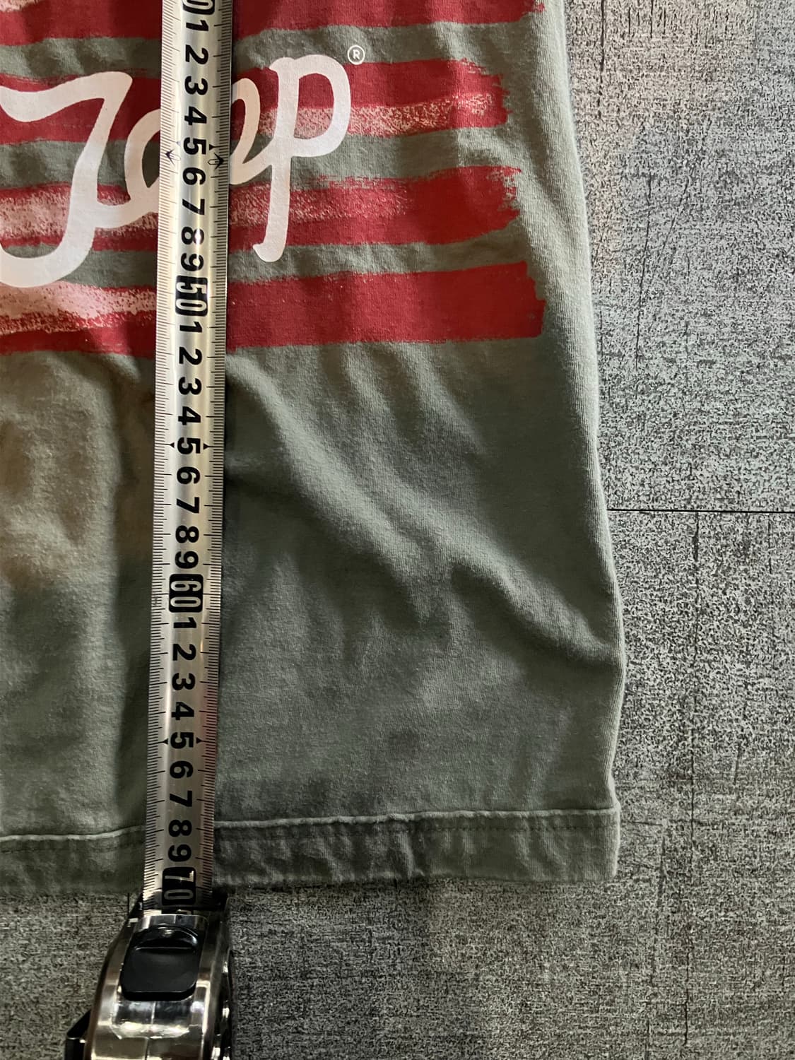 Jeep 지프 핀터깔y2k 펑크 성조기 슬리브리스 나시탑 상품이미지3