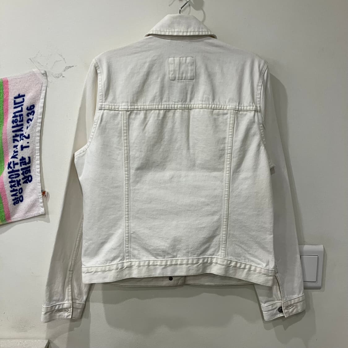 440 아베크롬비 트러커 자켓 화이트 데님 청자켓 상품이미지2