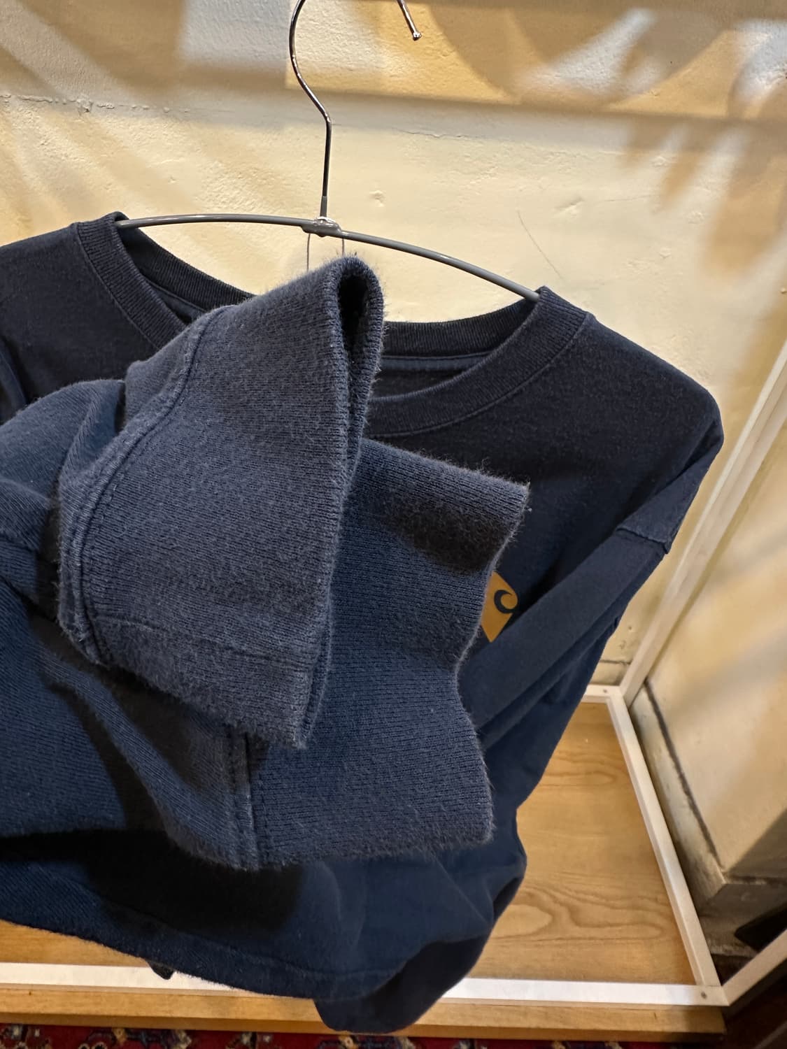 칼하트 롱 슬리브 긴팔 티셔츠 네이비 L 상품이미지6