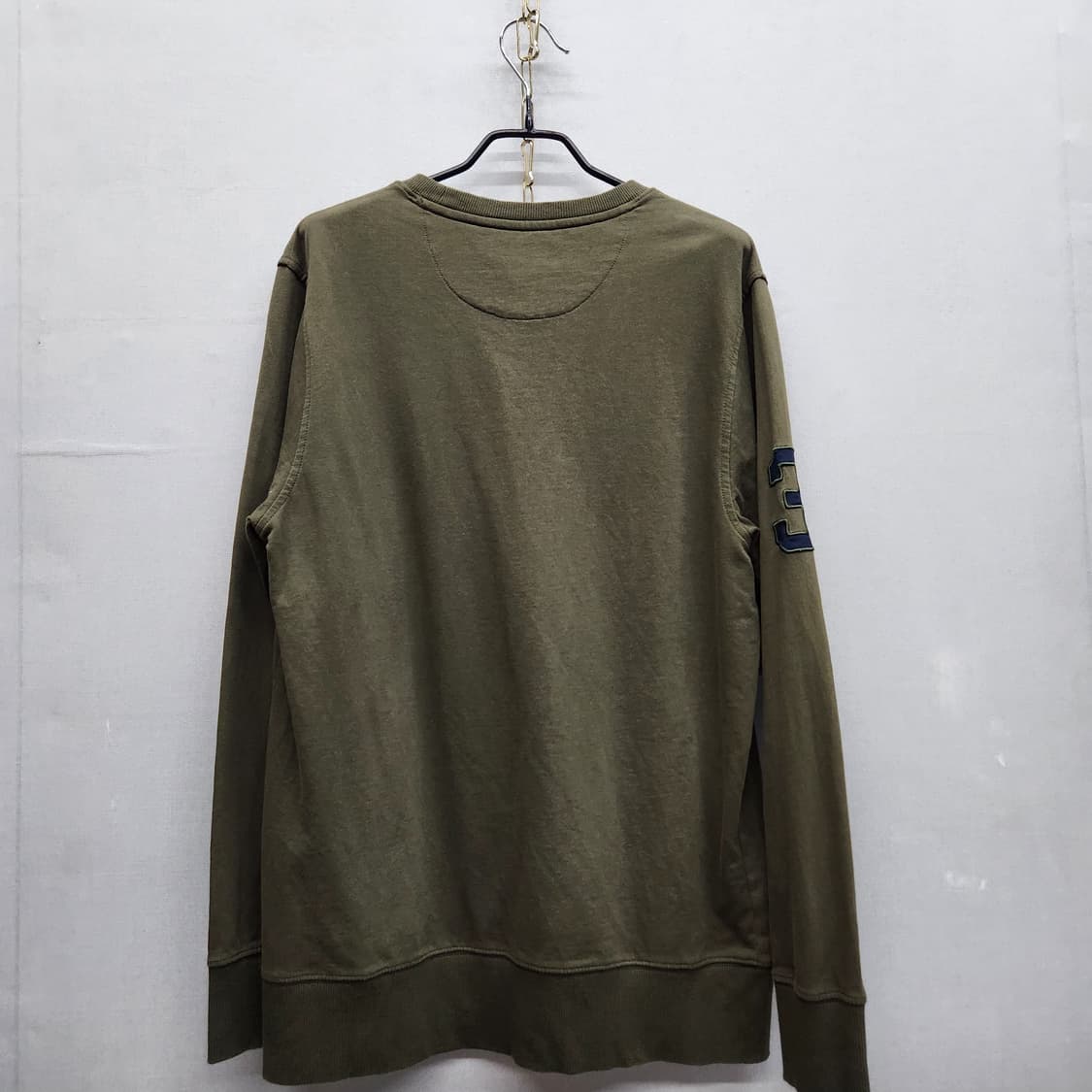 U.S폴로 로고자수 올리브카키 맨투맨 L(L) 상품이미지4