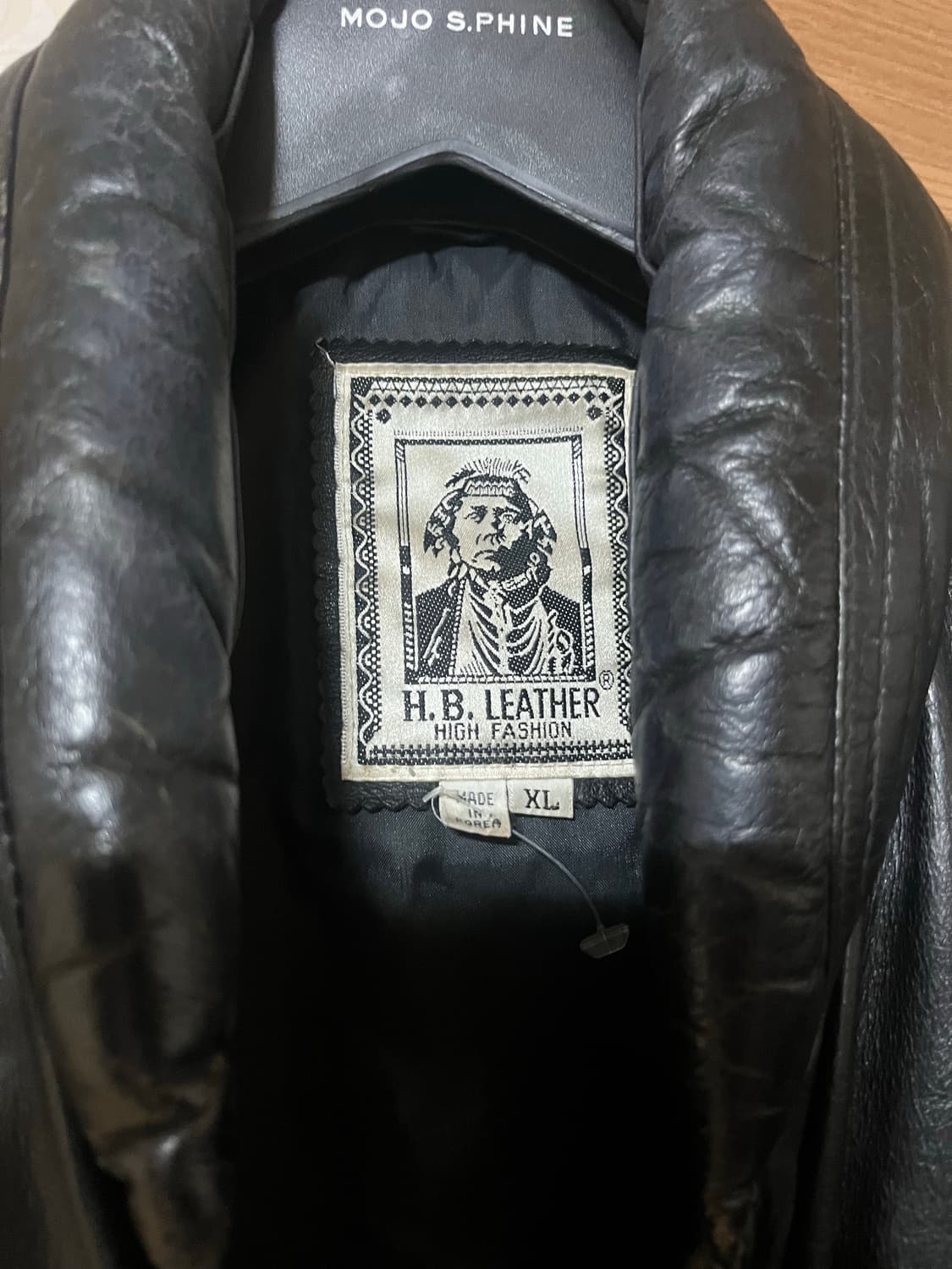 H.B. LEATHER 가죽 조끼 XL 상품이미지2