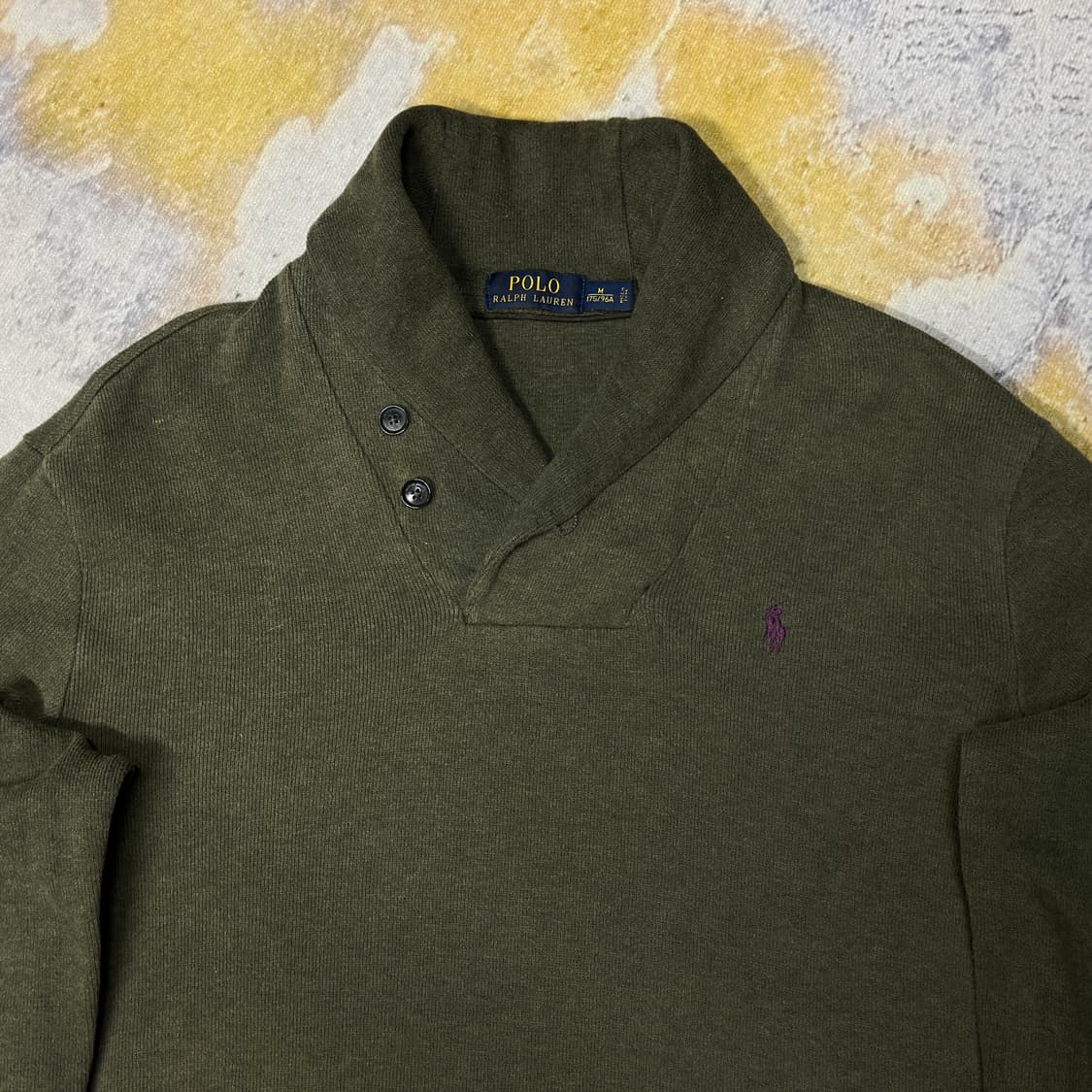 폴로랄프로렌 엘보우패치 숄카라 니트  상품이미지3