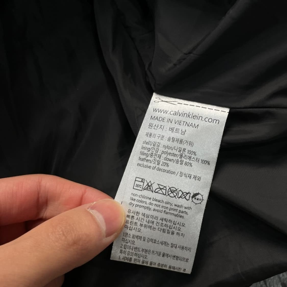100 캘빈클라인 패딩 상품이미지5