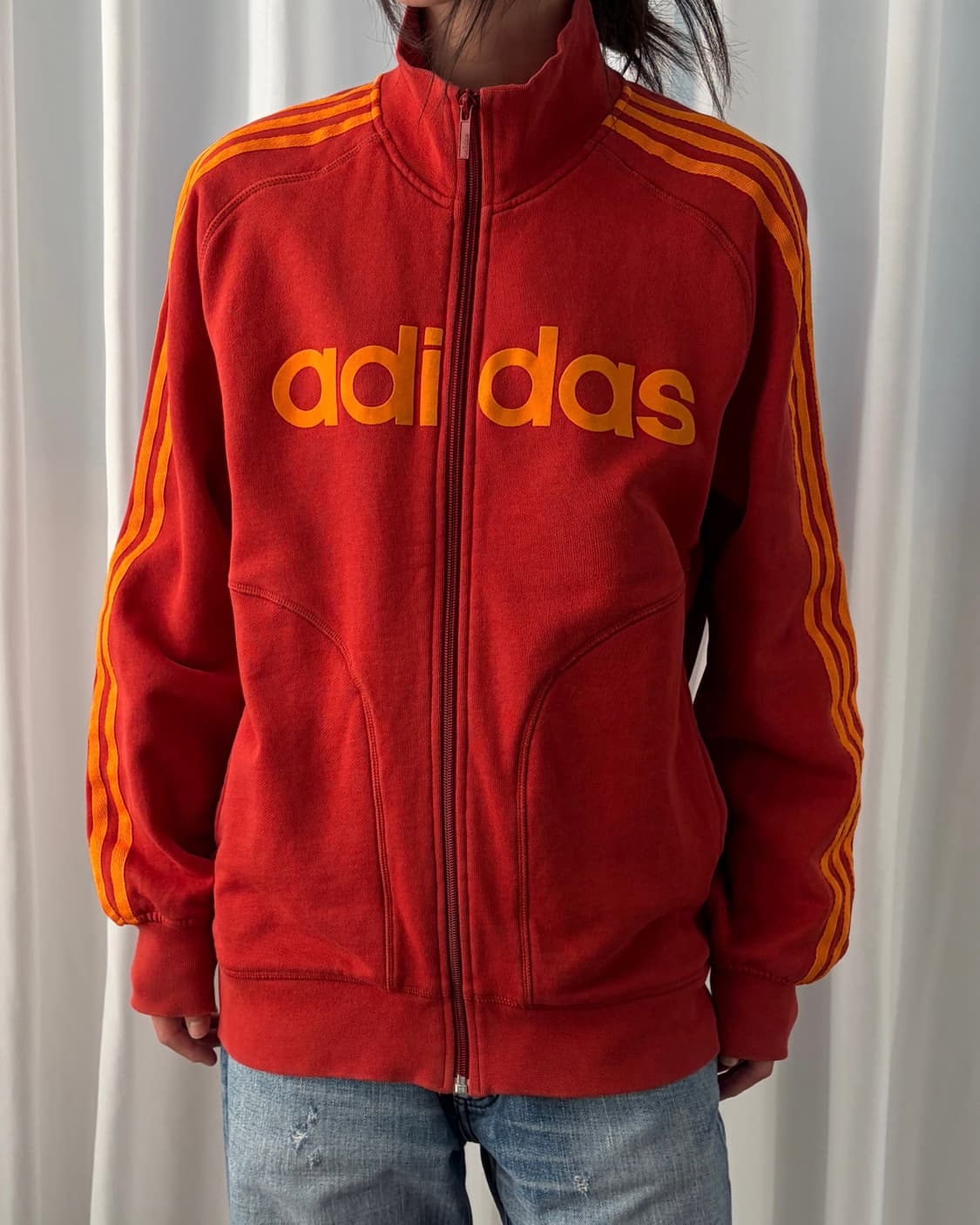 [M-L]아디다스 JPN 올드스쿨 스펠아웃 코튼 집업 상품이미지1