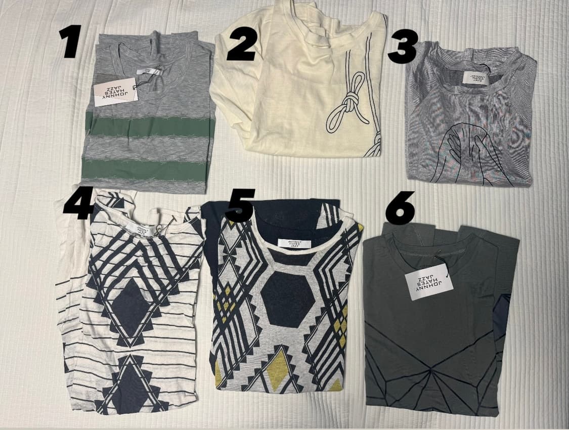 미사용 쟈니해잇재즈 티셔츠 원피스 5종 상품이미지1