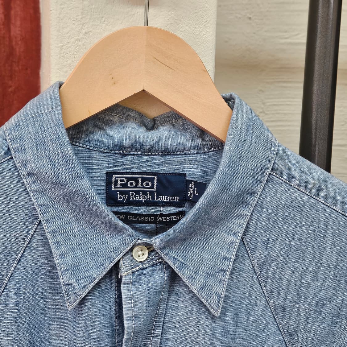 폴로 샴브레이 웨스턴 셔츠 상품이미지3