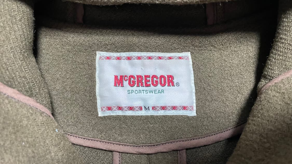 JPN 90s~00s 일본 빈티지 맥그리거 헤비울 후드 코트 카키 M 상품이미지6