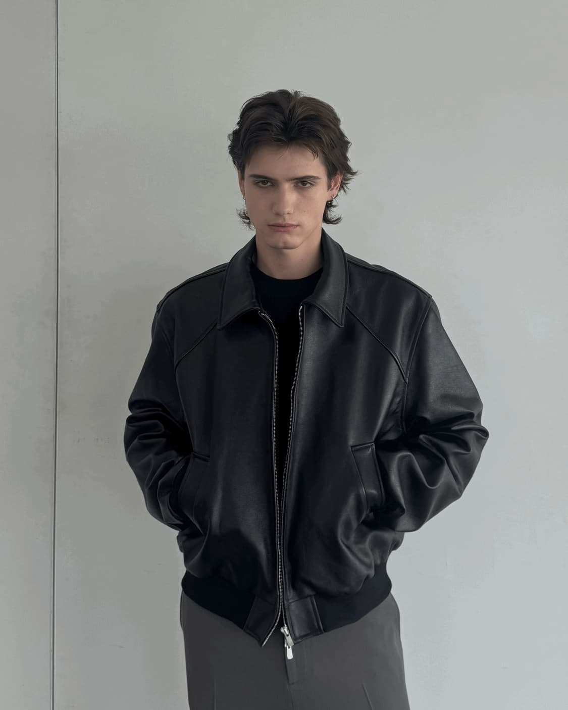 [S] 준느 J40 고트 레더 자켓 초판 상품이미지1