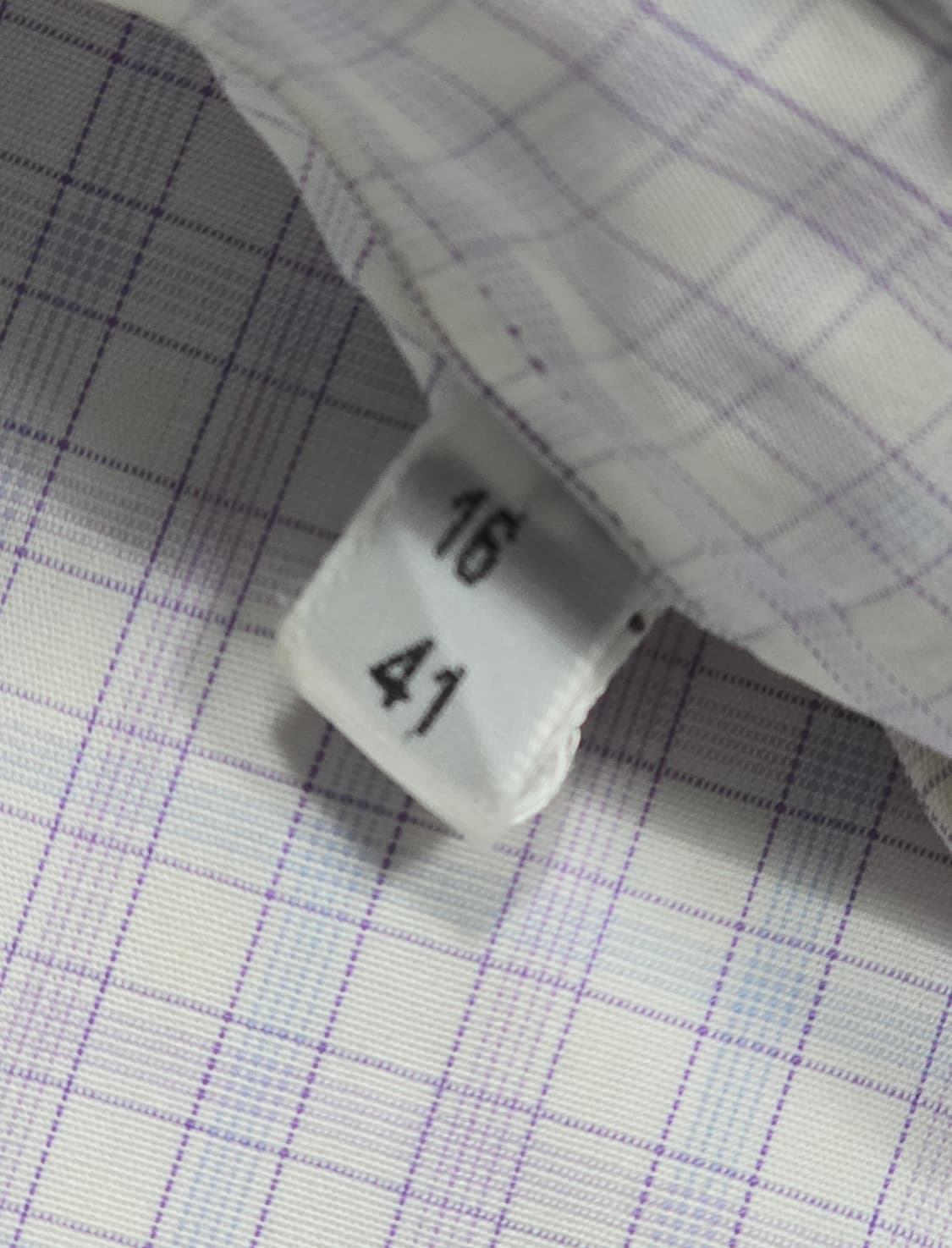 Hermes 에르메스 체크 패턴 커프스 셔츠 41 상품이미지10