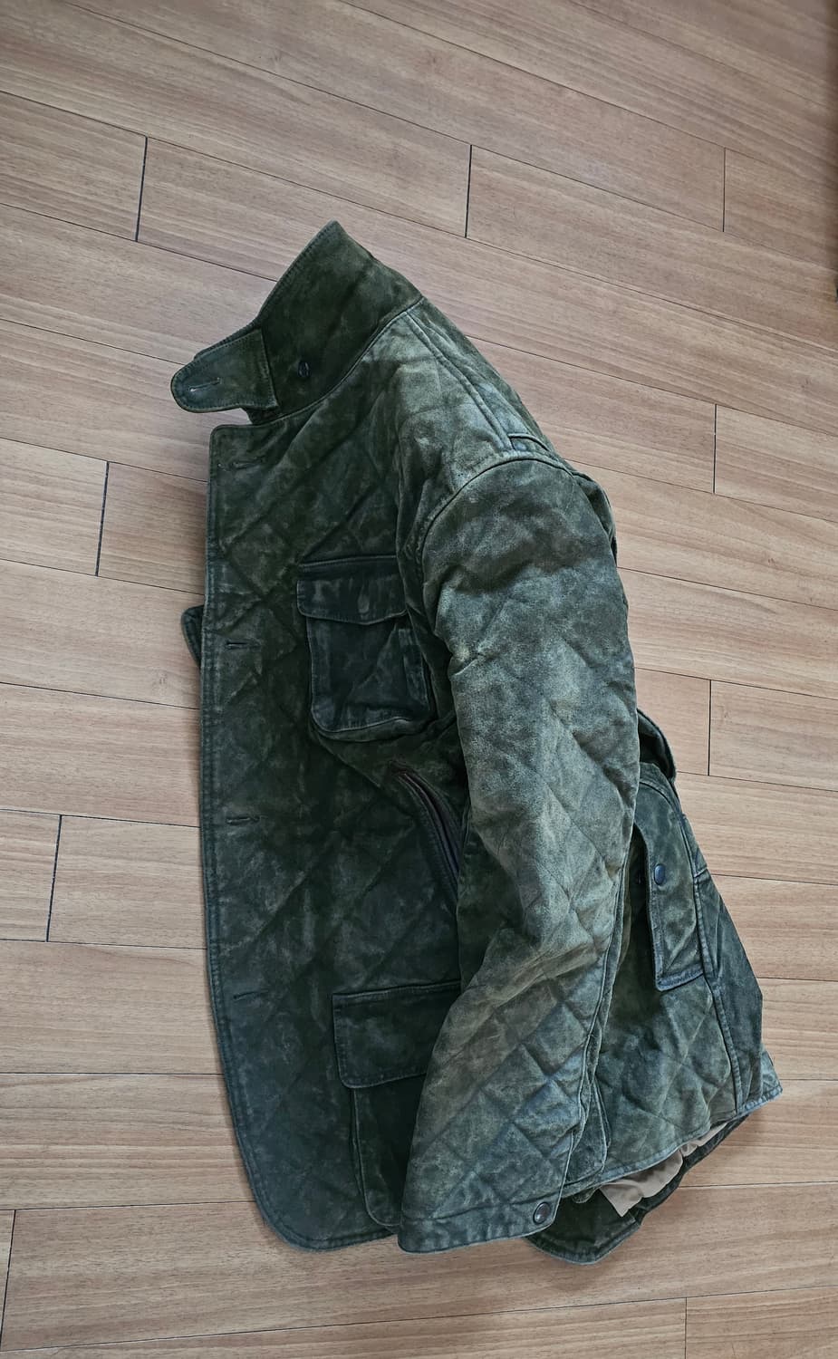 폴로 랄프로렌 오일 왁스 퀼팅 가죽 모호크 XL 사이즈  상품이미지10