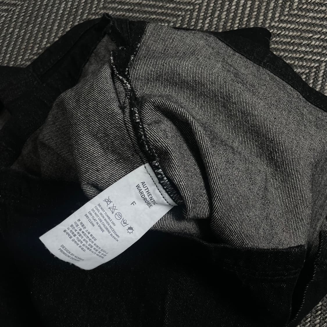 트로피컬러 데님 트러커 워크 자켓 블랙 y 3431 상품이미지6