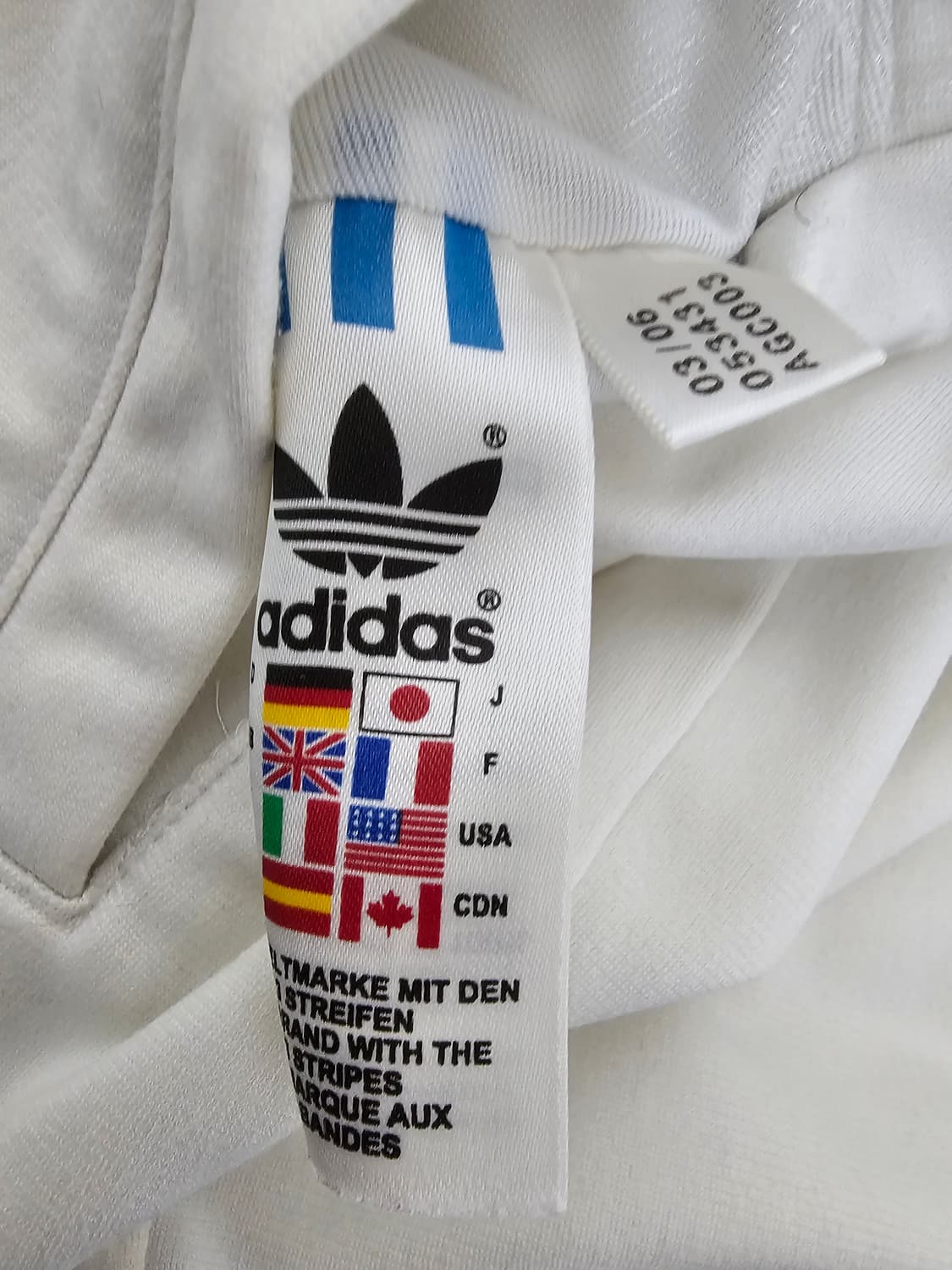 아디다스 뉴욕시티 트랙탑 화이트 져지 95 상품이미지4