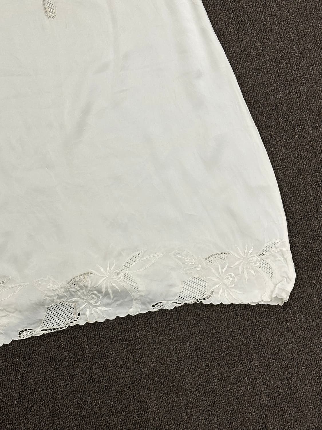 OS)Japanesb vintage 여성 화이트 란제리 나시 상품이미지4