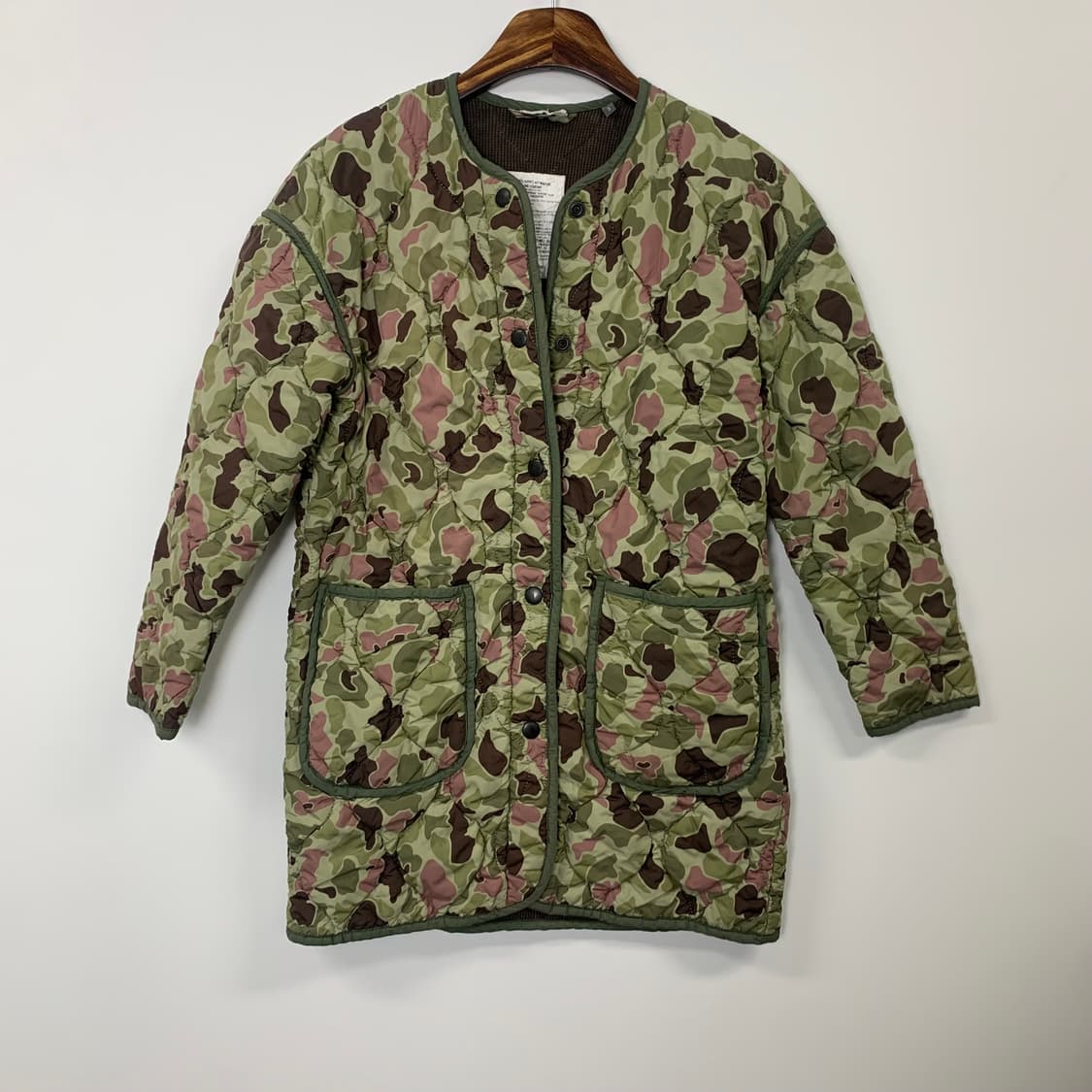 Vintage 빈티지 카모 퀼팅 패딩 상품이미지2