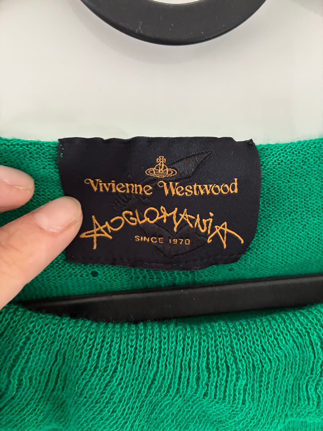 [Vivienne Westwood] 그린 린넨 러플 탑 상품이미지3