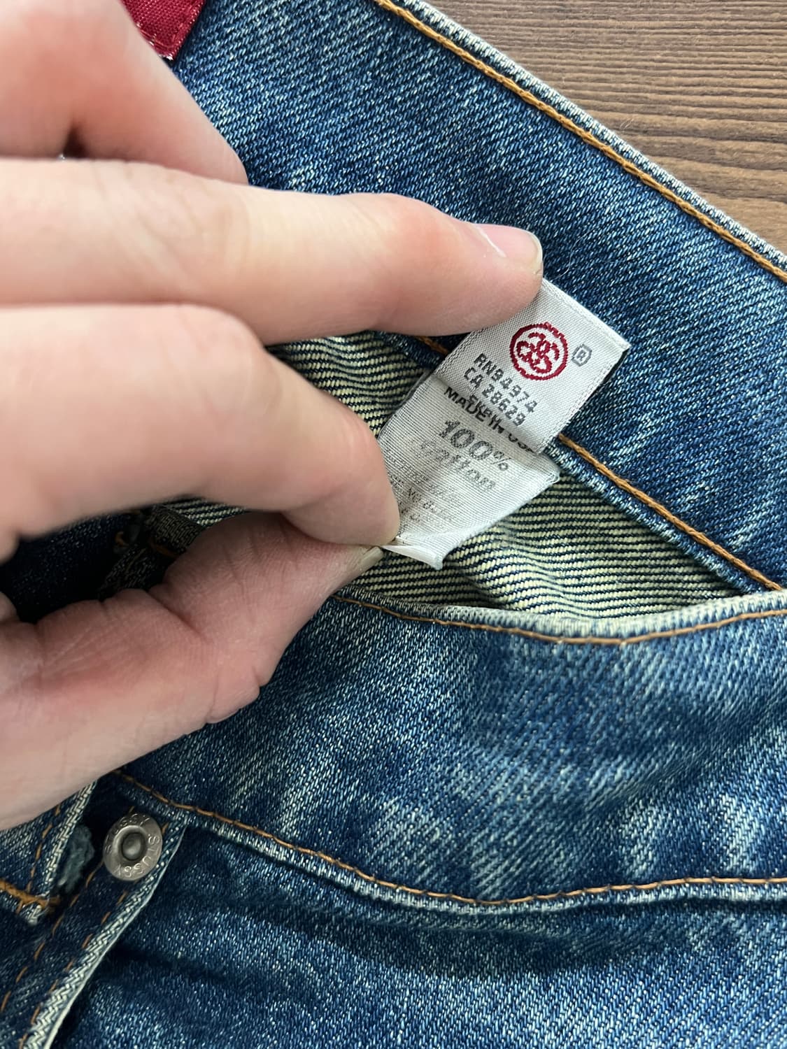 Stussy 스투시 버튼플라이 레귤러핏 연청 데님 팬츠 상품이미지9