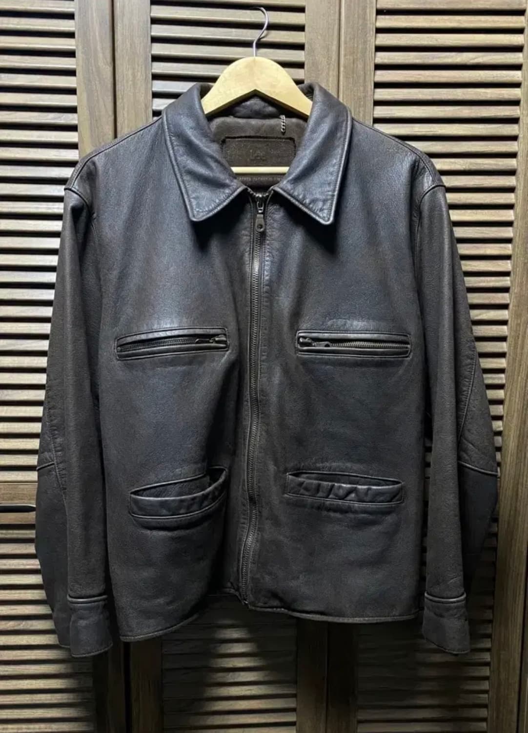 90s Lee 리 프리미엄 카우레더 rrl 아메카지 lvc소가죽 자켓 L 상품이미지1