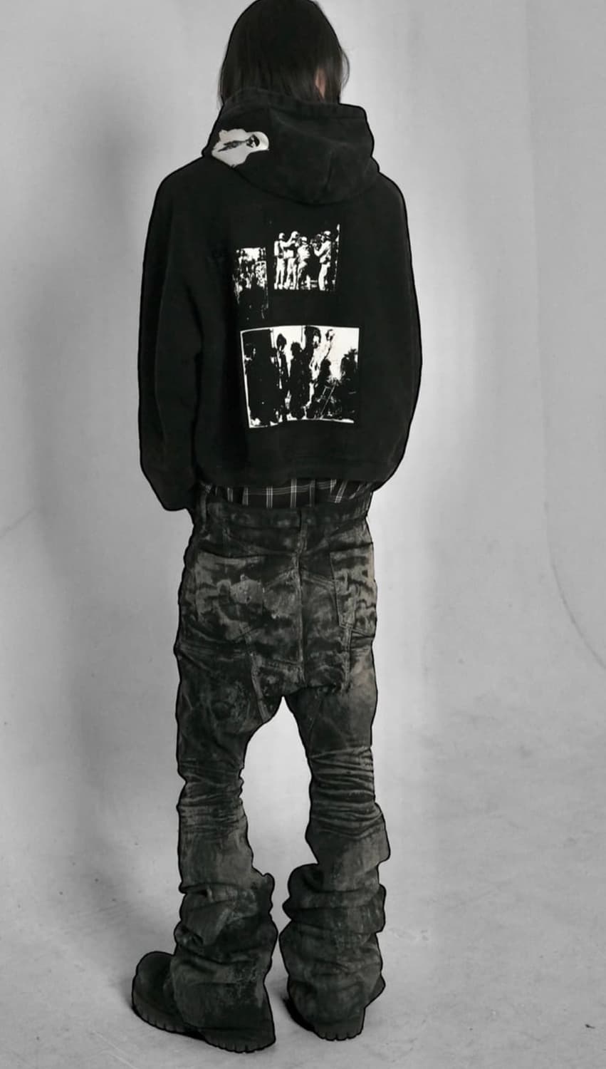 에모스탠스클럽 펜타그램 플레어진 상품이미지2