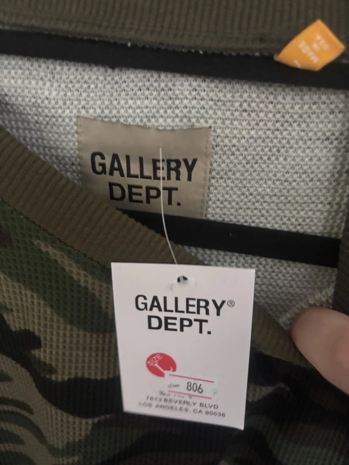 갤러리 디파트먼트 카모 써멀 와플 롱슬리브 상품이미지3