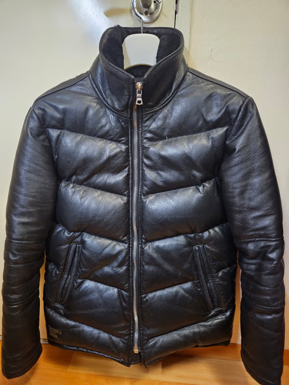 95 M) 디아프바인 사슴가죽 디어스킨 덕다운 패딩 상품이미지3