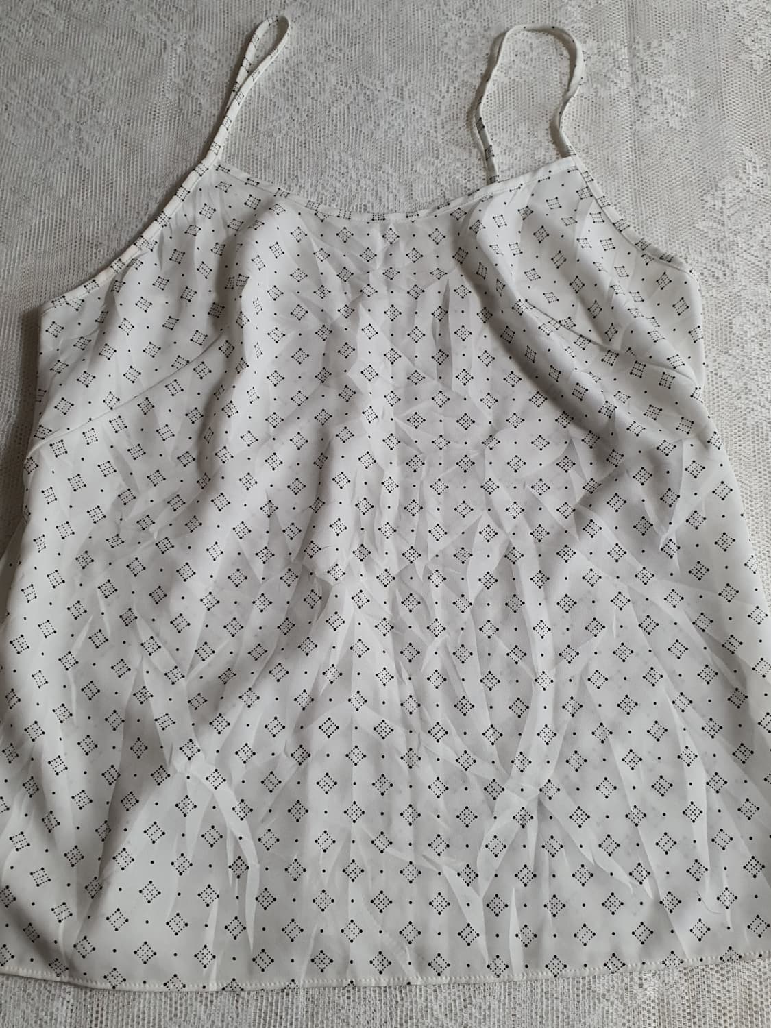 [빈티지] 패턴 끈나시 블라우스 상품이미지5