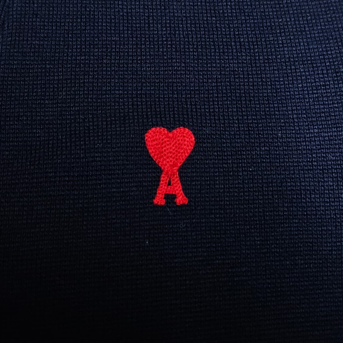 AMI 아미 메리노울 스몰하트로고 남성브이넥가디건 XL 상품이미지4