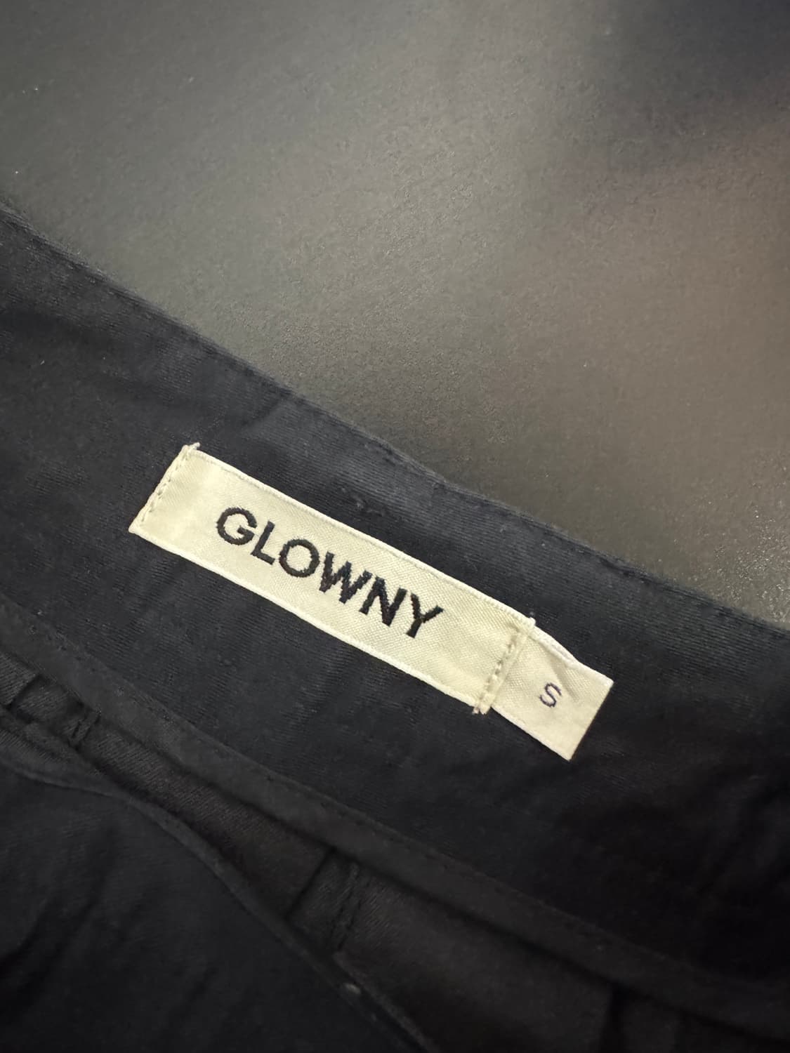 정품!! 여성 글로니 GLOWNY 24년도 플리츠 미니 스커트 s 블랙 상품이미지3