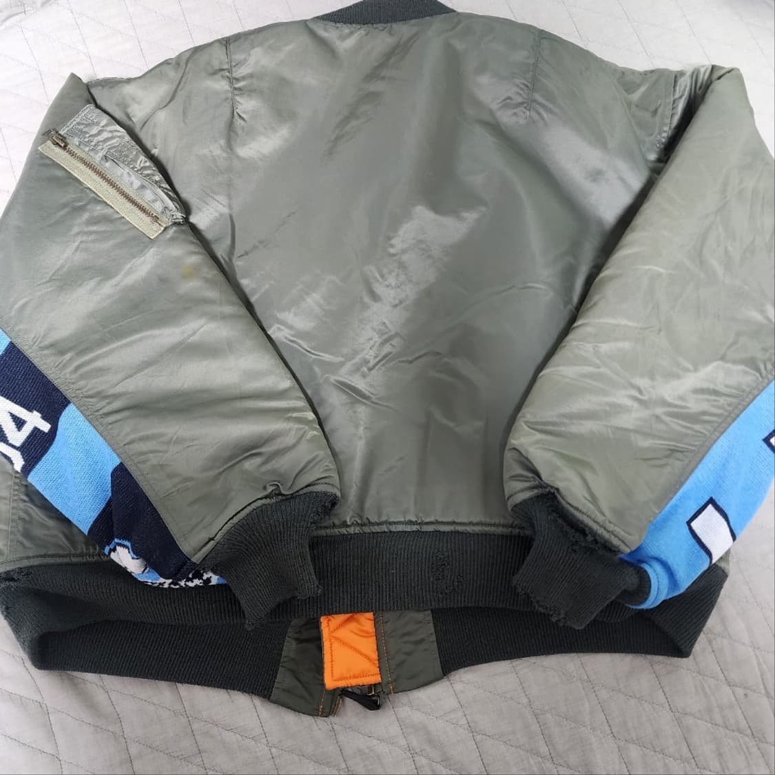 [L] 세인트미카엘 24AW MA-1 봄버 데미지 자켓 상품이미지4