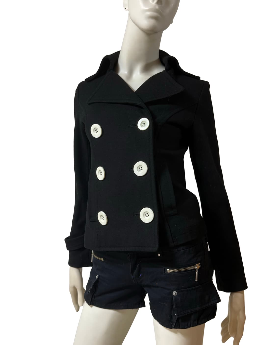 Vtg 세실맥비 화이트 더블버튼 코트 상품이미지2