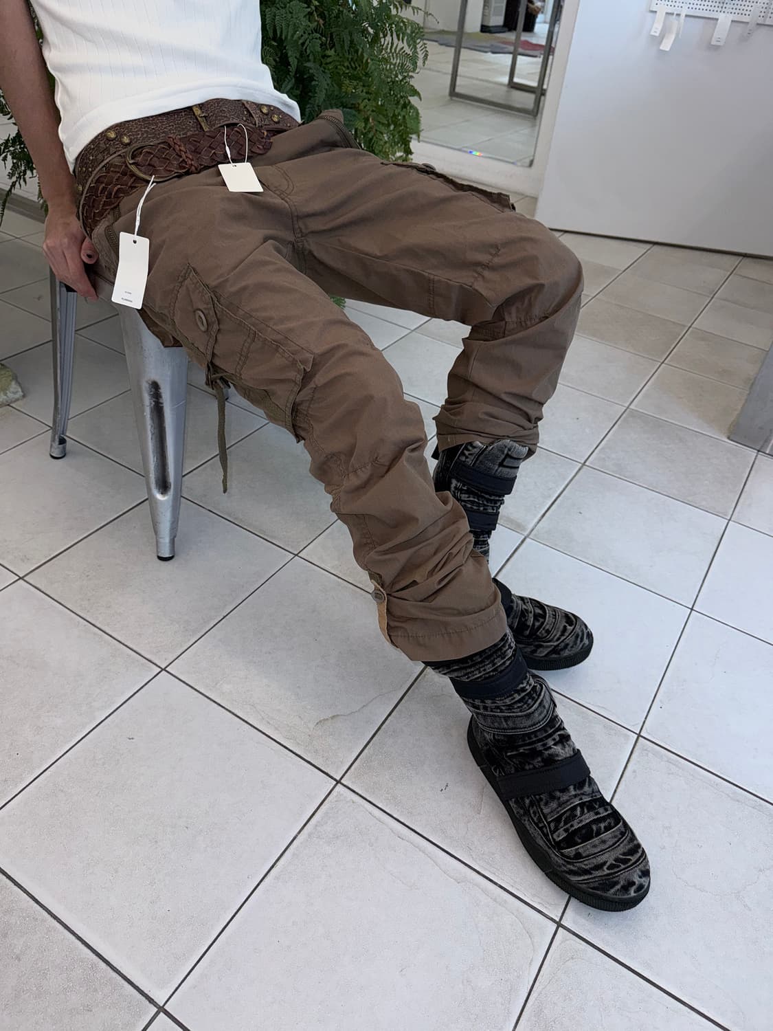 brown cargo pants 상품이미지3