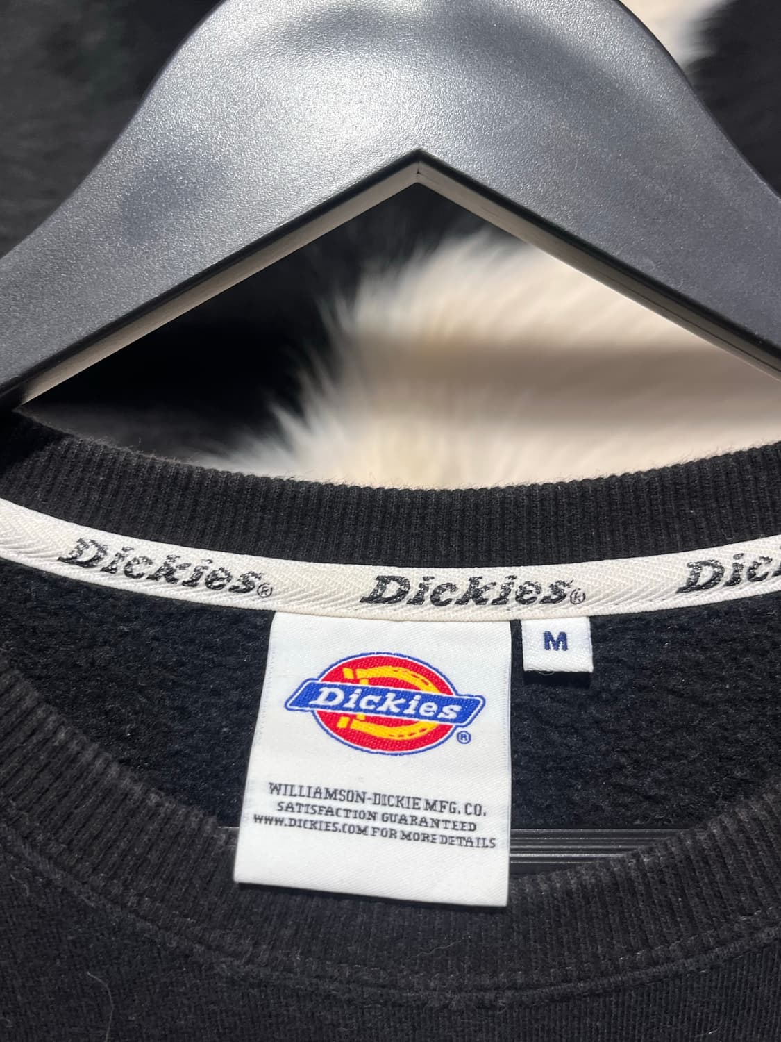 디키즈 오버핏 블랙 맨투맨 상품이미지4