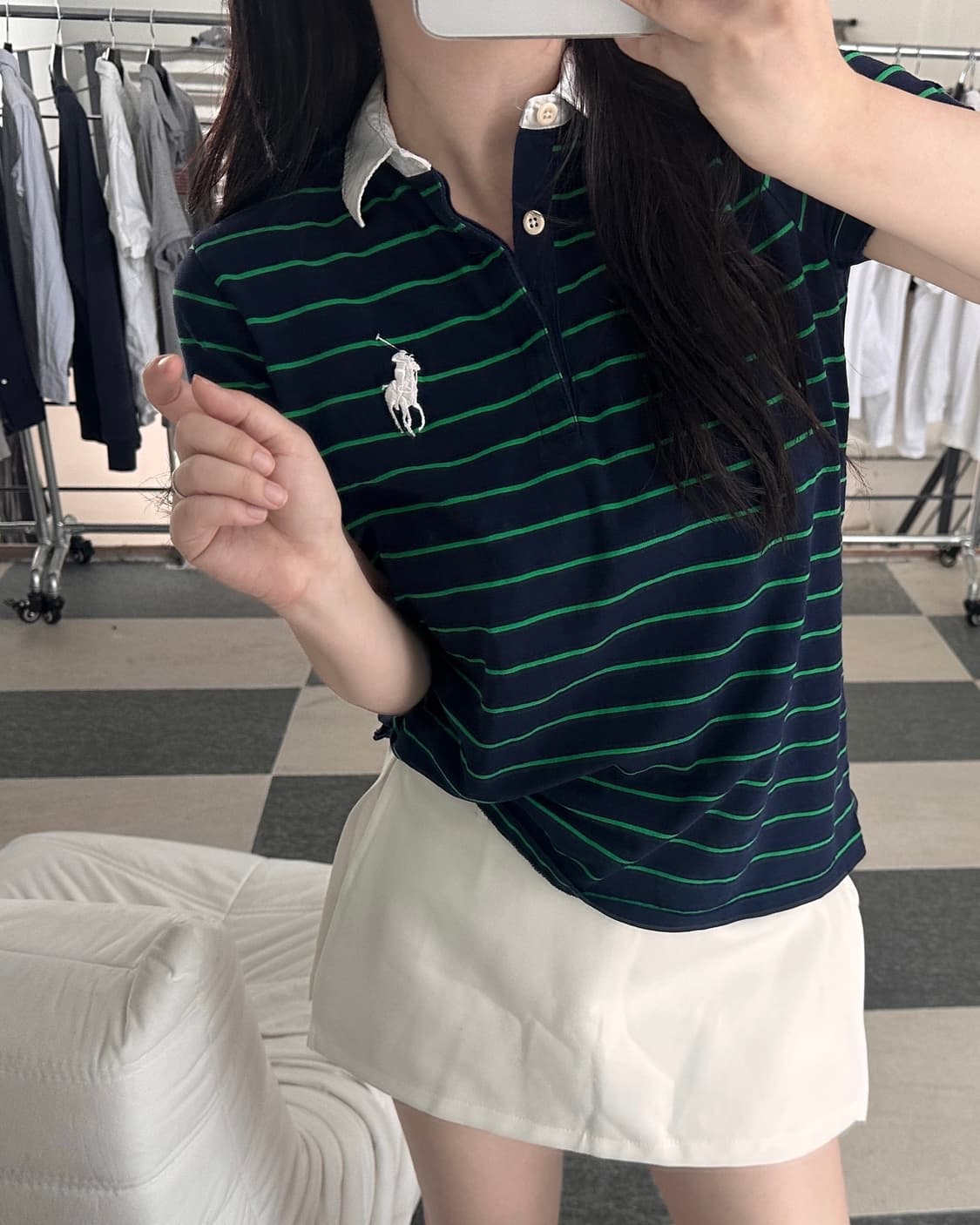 랄프로렌 골프 스트라이프 빅포니 카라 티셔츠  상품이미지9