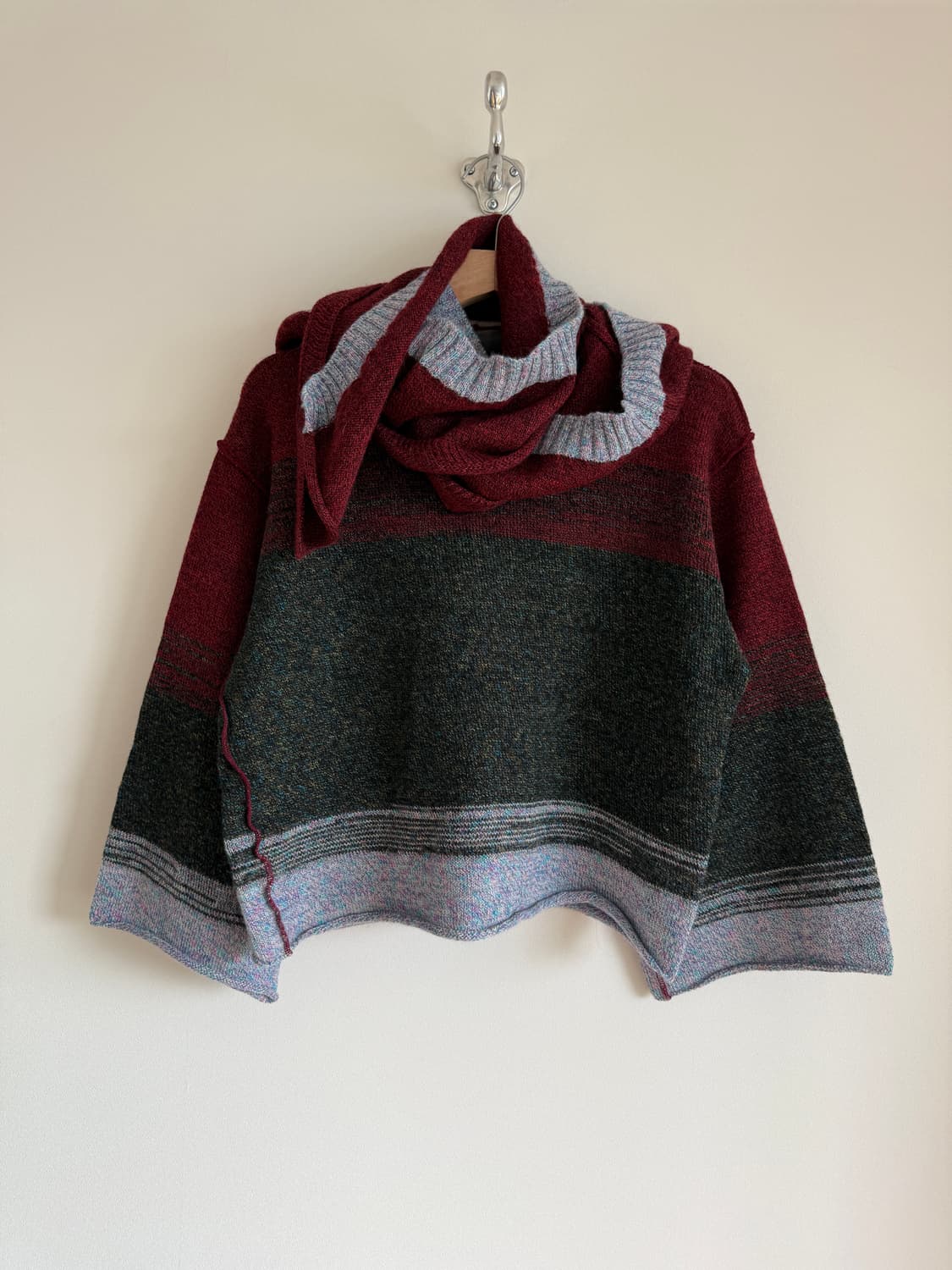 노조미이시구로(NOZOMI ISHIGURO) 울 후드 니트(JAPAN) 상품이미지1