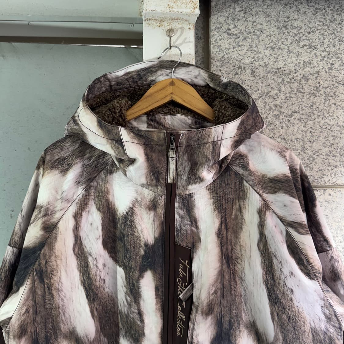 후부 퍼 패턴 스키 자켓 상품이미지4