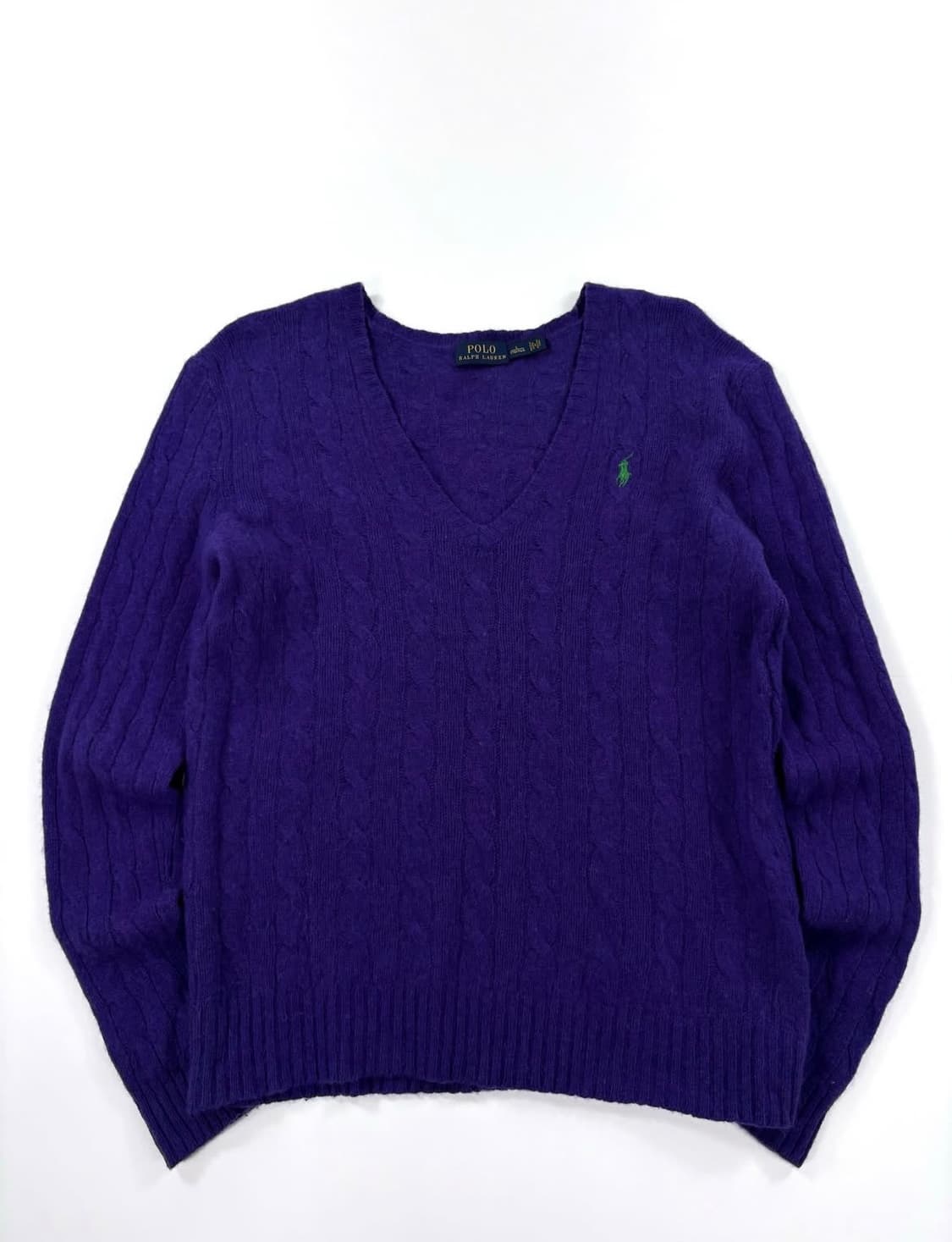 폴로 랄프로렌 울 캐시미어 여성 꽈배기 니트   상품이미지1