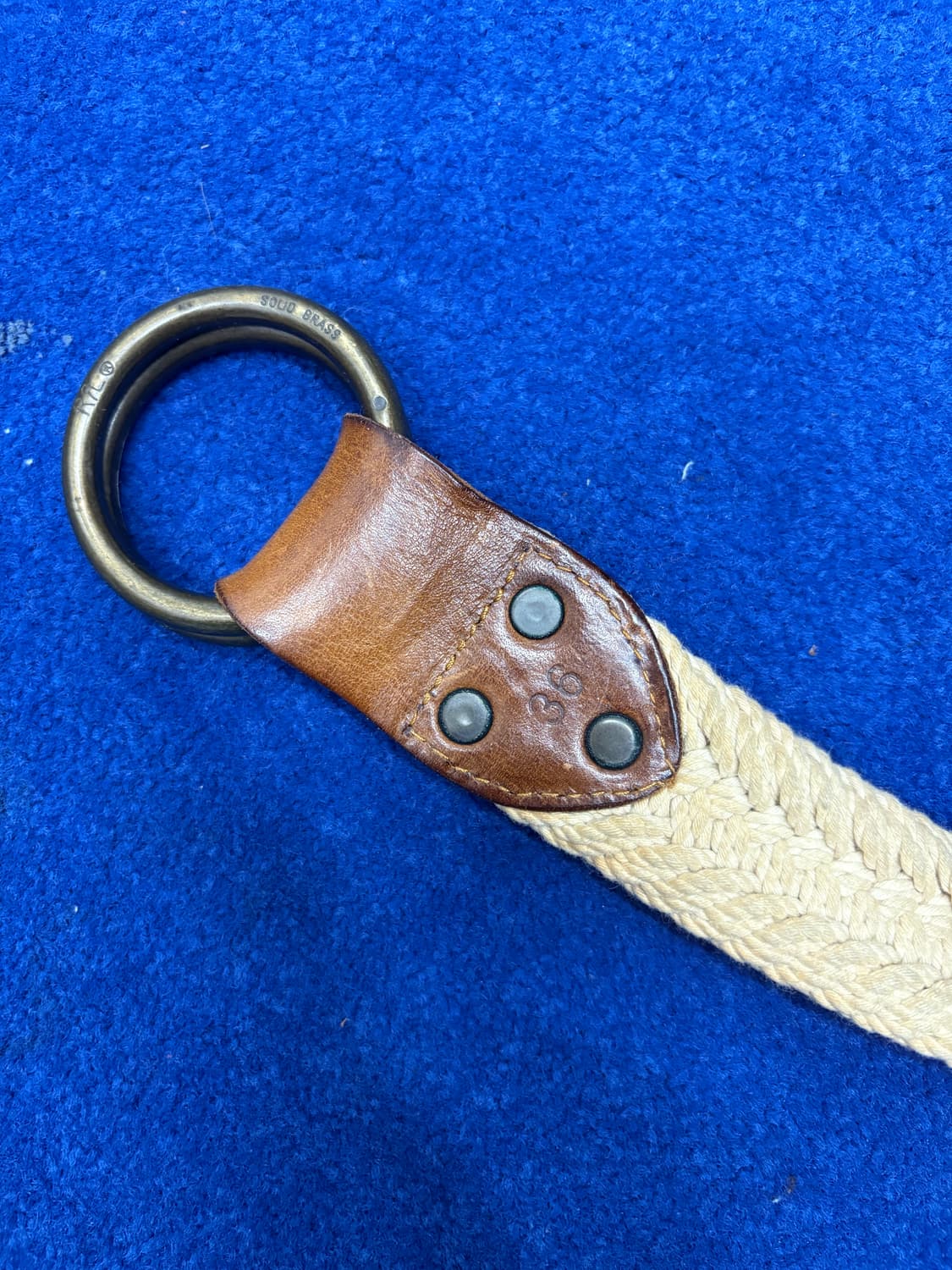 더블알엘 RRL 레더 오링 벨트 상품이미지3