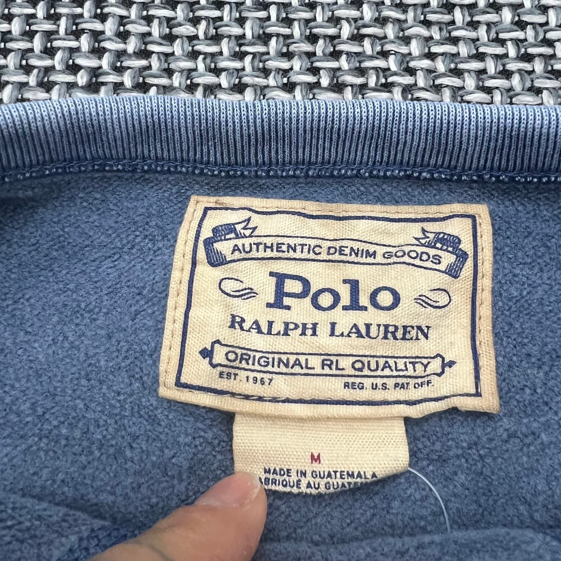 폴로 워시드 로고 맨투맨 상품이미지2