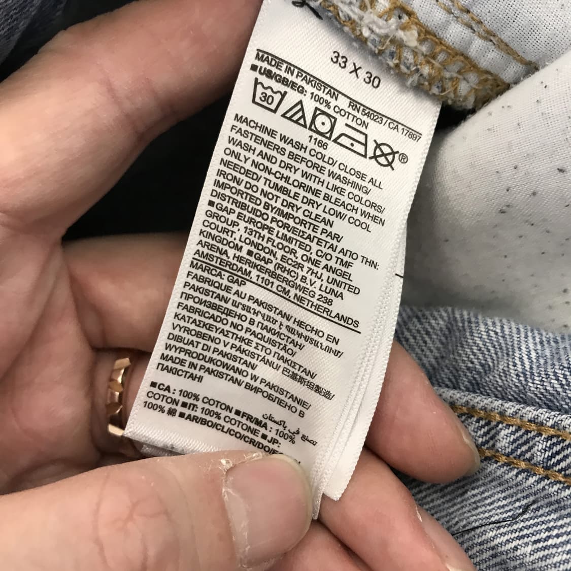 GAP 갭 배기벌룬 데님 청바지 [33x30] 상품이미지5